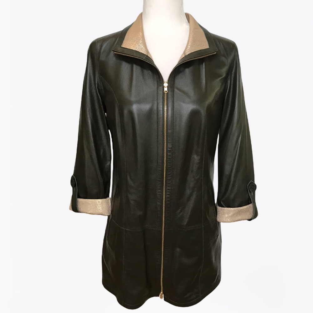 Overland Rebecca Lambskin Leather Jacket -XS/S - Picture 5 of 17